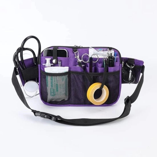 Organizzatore per infermiere con tas multifunzionale a cassetti - blu