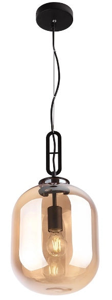 Lampada a sospensione industriale Honey ambra Ø24 E27 Maxlight