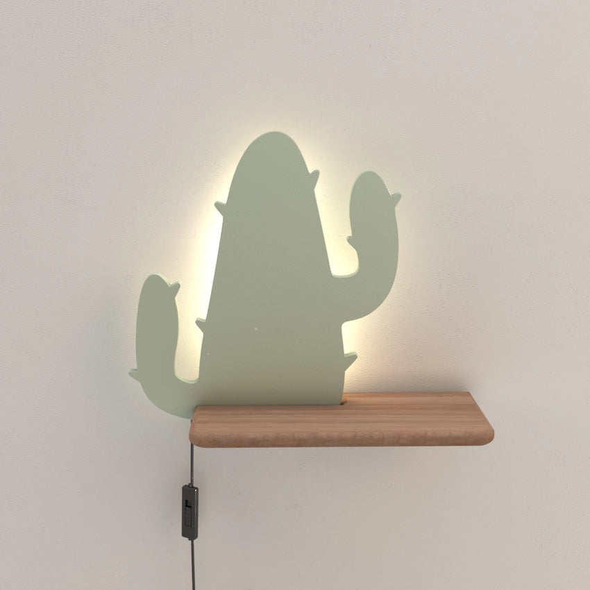 Applique Candellux Cactus verde/legno LED 4W 4000K