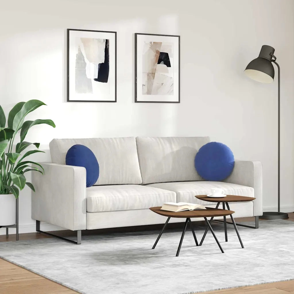 Cuscini per Seduta 2 pz | Cuscini per sedie Blu Polizia ? 40 x 13 cm Velluto