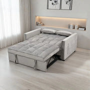 Divano 2 posti con letto estraibile grigio chiaro 135x88x80H Eiri