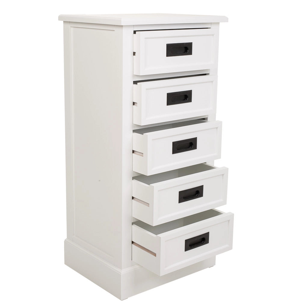 Settimanale in legno 45x35x90, bianco