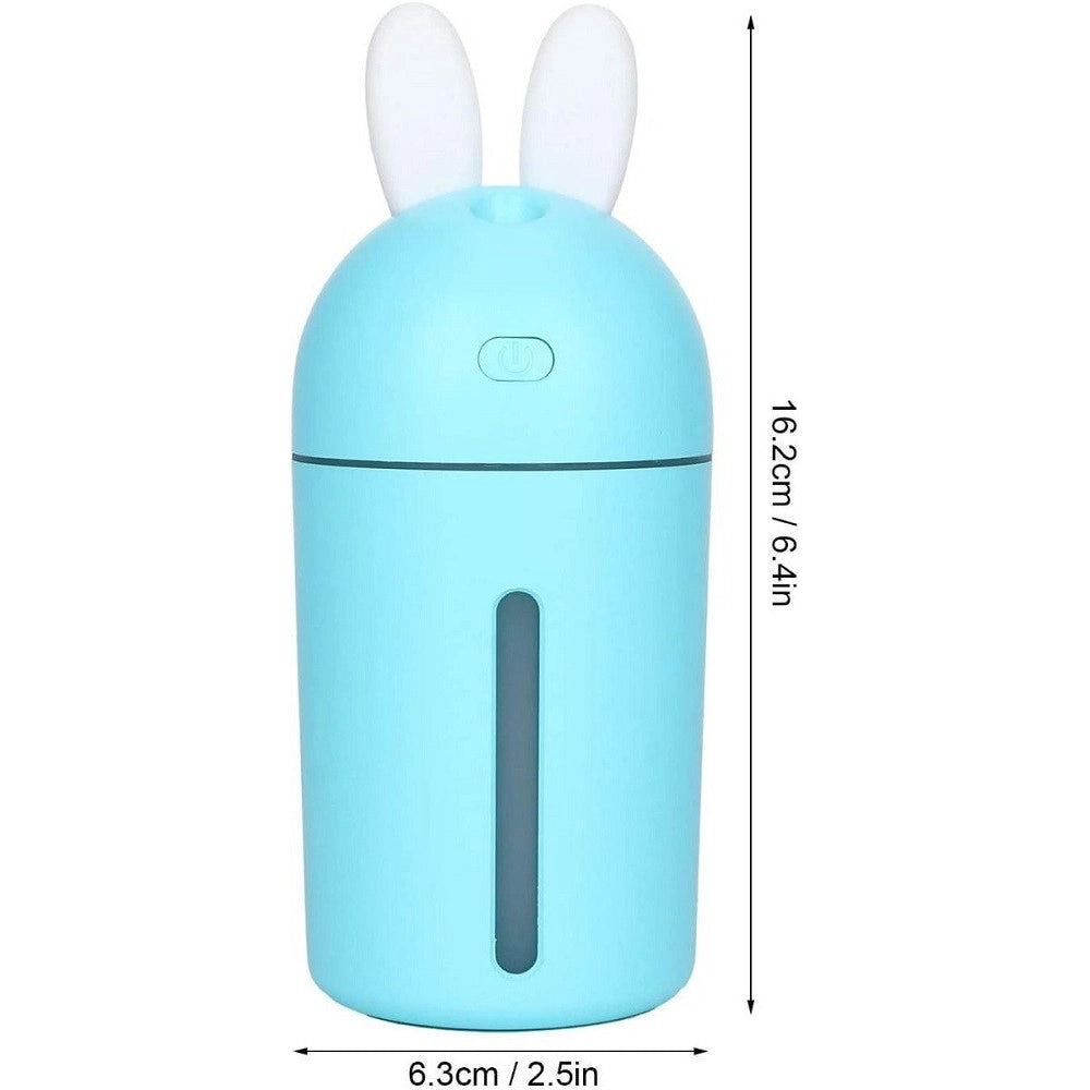 Trade Shop - Diffusore Aromi Umidificatore 35ml/h Usb Luce Notturna Auto Casa Bunny Ny-3010 -