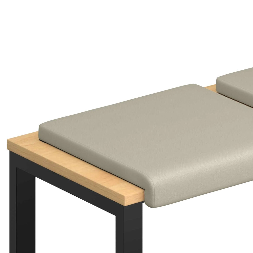 Cuscino per panchina 2 pcs Velvet testurizzato Sabbia 42043080
