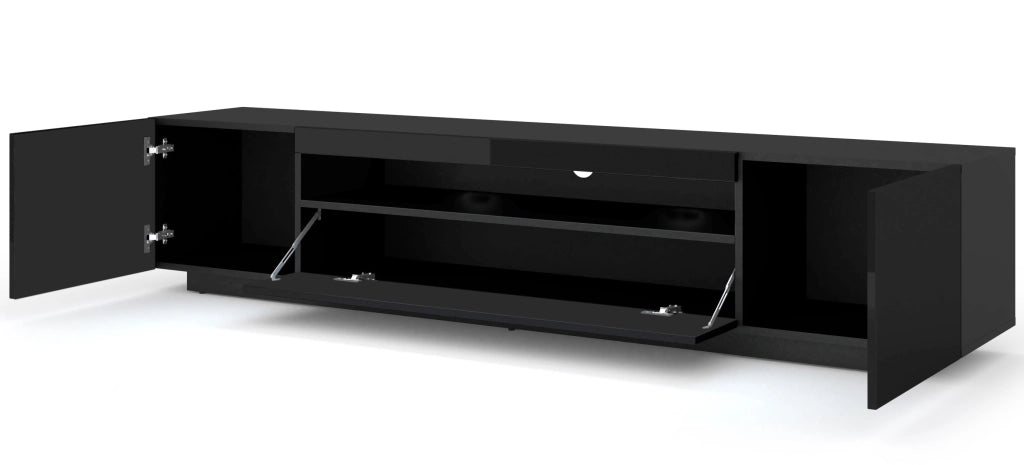 MOBILE PORTA TV AURA 200 NERO LUCIDO