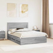 Struttura del letto con cassetto Grigio Sonoma 140 x 190 cm 3410176