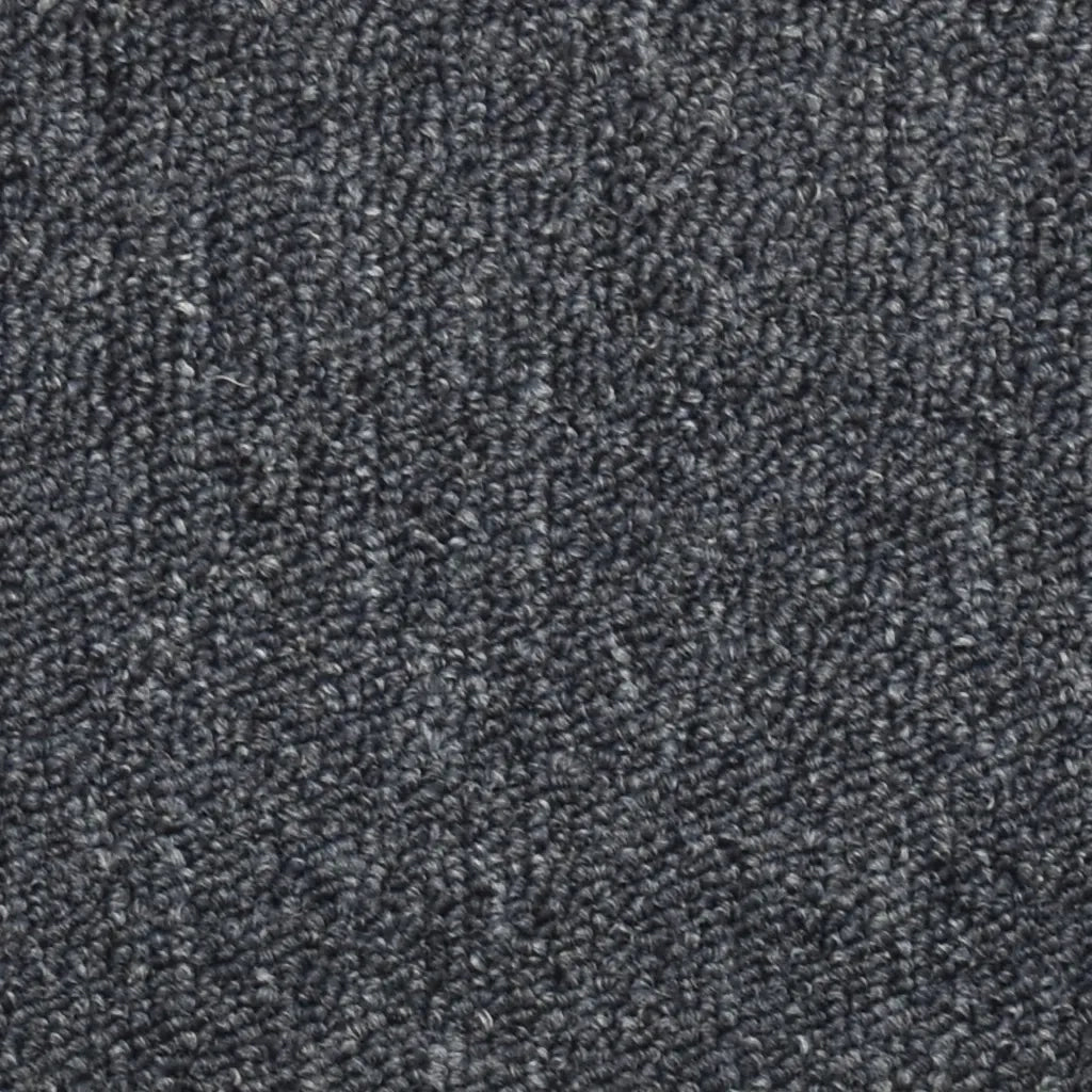 Tappetini per scale 15 pz 56x17x3 cm Grigio scuro e blu semicircolari 322364