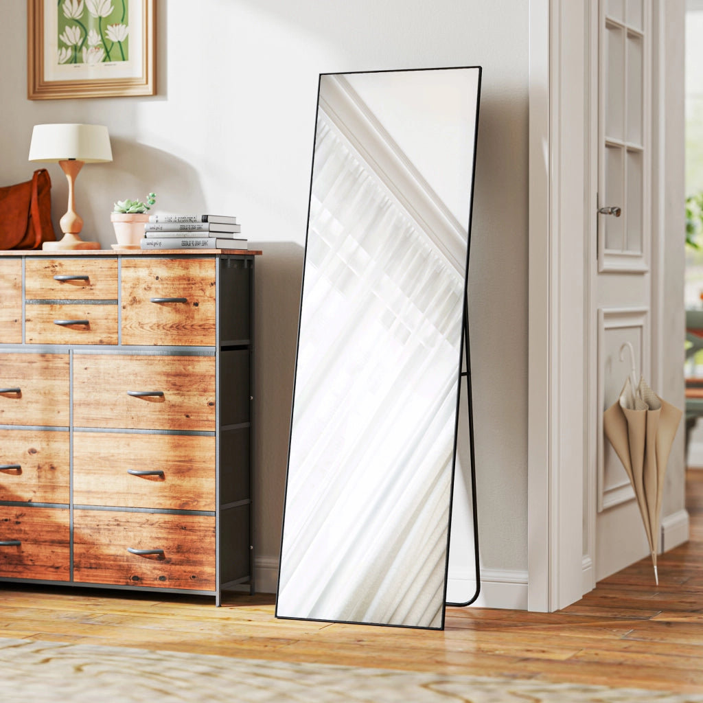 Specchio a Pieno Lunghezza ¨C Minimal ¨C 50x160 cm Nero