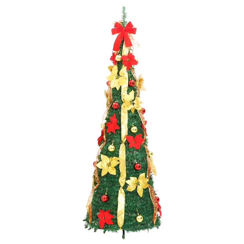 Albero di Natale Artificiale Pop-up con 200 LED Verde 210 cm 357763