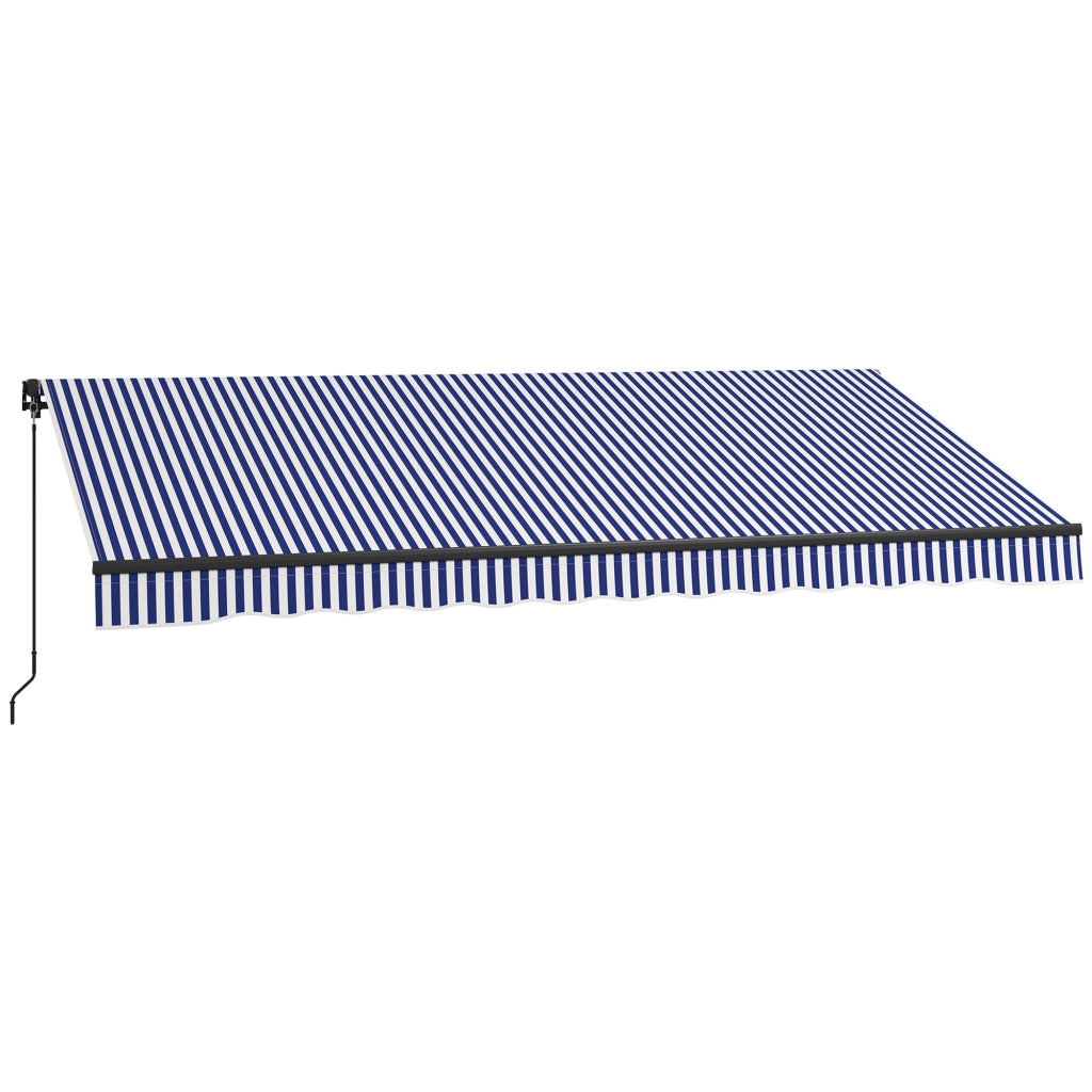 Tenda da sole per giardino ¨C Minimal ¨C Blu e Bianco 400x300 cm