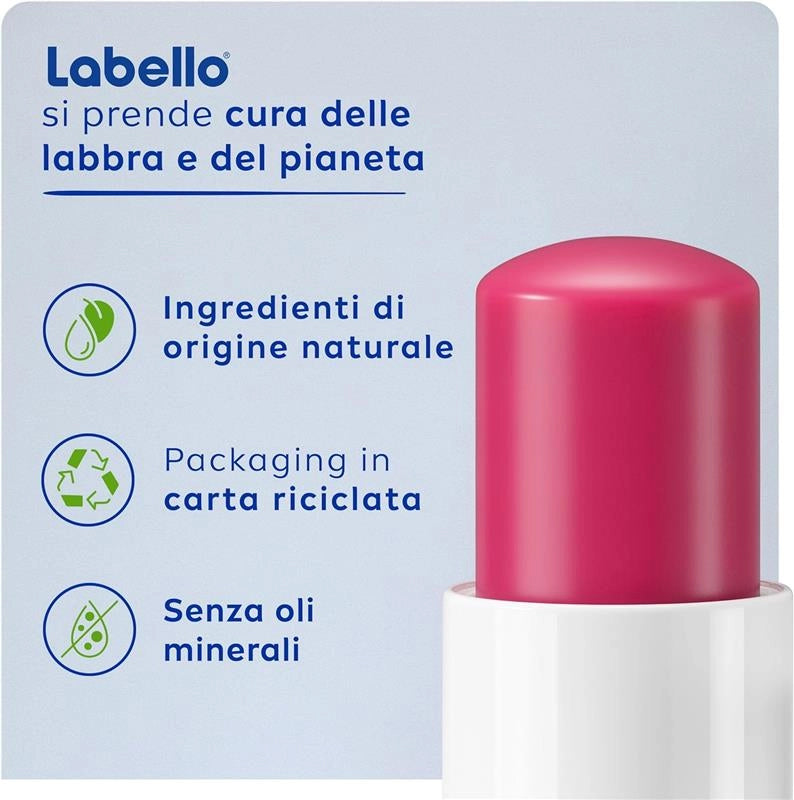 SET 4 LABELLO BALSAMO LABBRA COLORATO ALLA CILIEGIA H 24 STICK 4,8 GR
