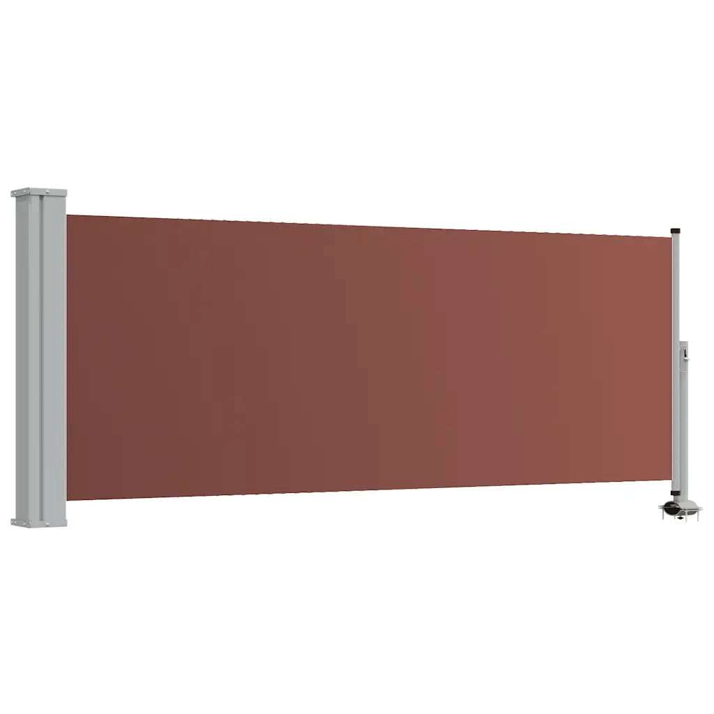 Tenda Laterale Retrattile per Patio 100x300 cm Marrone 48340