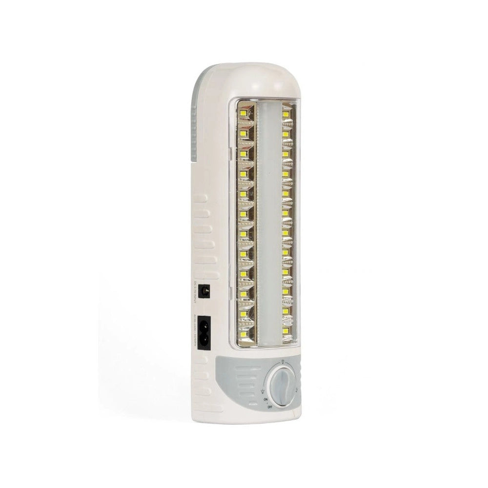 Trade Shop - Lampada Emergenza 24 Led Smd Con Neon Ricaricabile Per Casa Auto 4w 7104 -