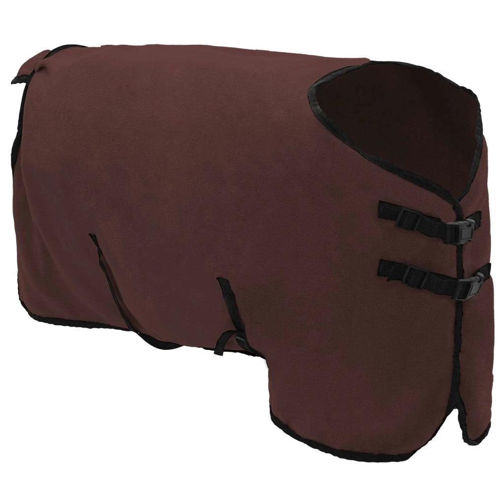 Coperta per Cavalli Marrone Scuro Completo 115 cm Poliestere 42013201