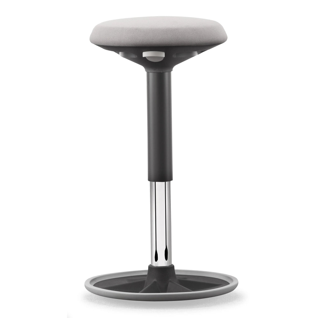 Sgabello da bar VALORA nero-grigio