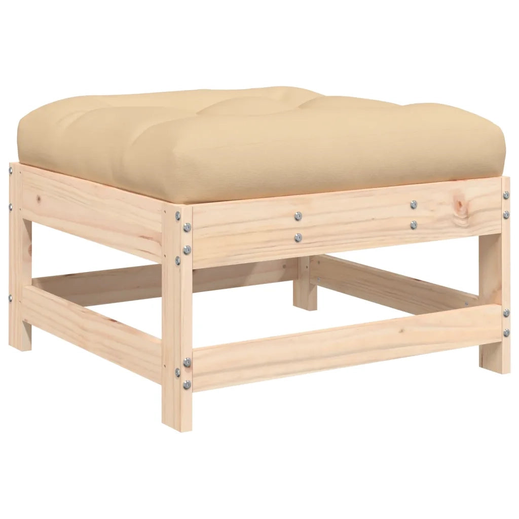 Set Divani da Giardino 6 pz con Cuscini in Legno Massello 3185990