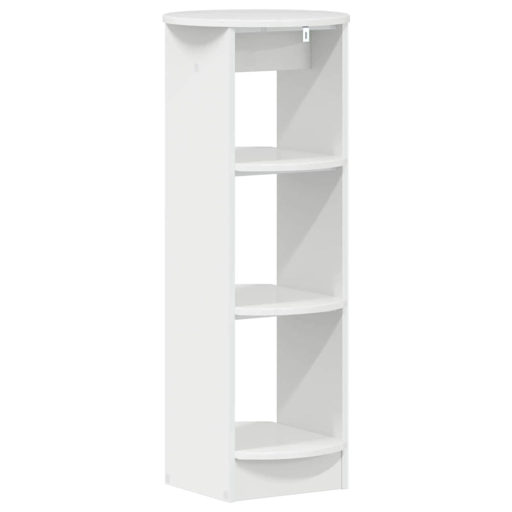 Mobile laterale Bianco Lucido 40 x 40 x 100 cm 899847