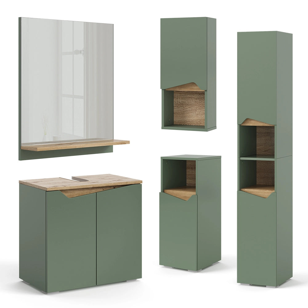 Vicco  Verde/Artigianale 60 x 67 cm con ripiano