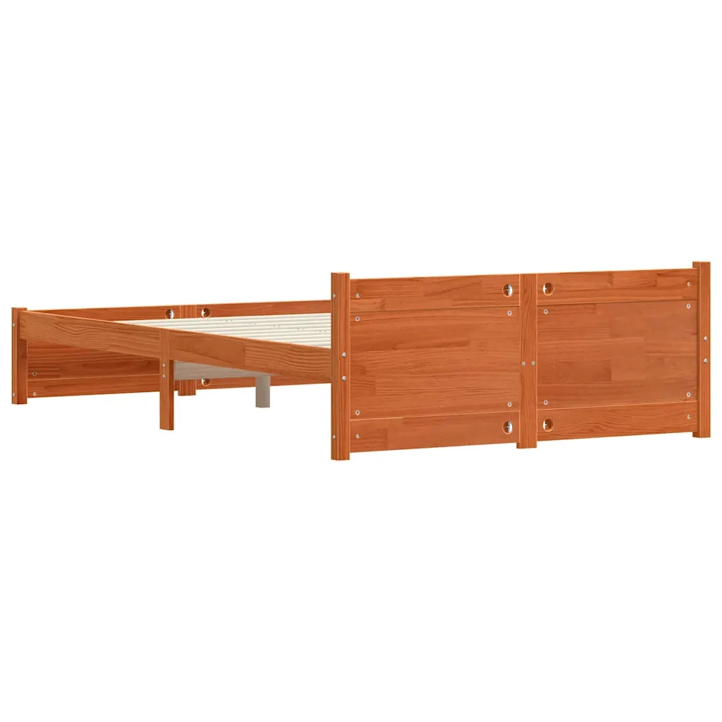 Struttura del letto Marrone cerato 205,5 x 125,5 x 51 cm 870145