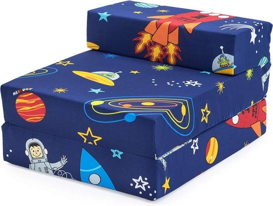Letto a scomparsa singolo per bambini con sedile - cameretta da sogno