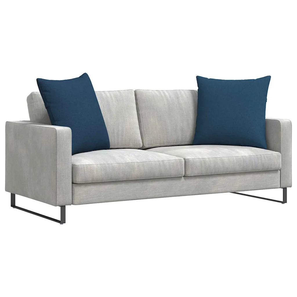 Cuscini da Divano 2 pz-Set di 2 Cuscini per Sofa Blu 60 x 60 cm Tessuto