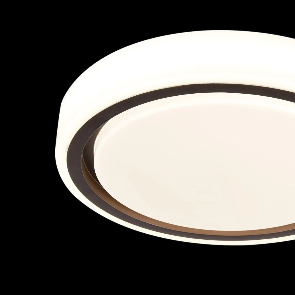 LÚZETE - LAMPADA DA SOFFITTO A LED 55+20W DIMMERABILE BIANCO CAFFÈ HARMONY