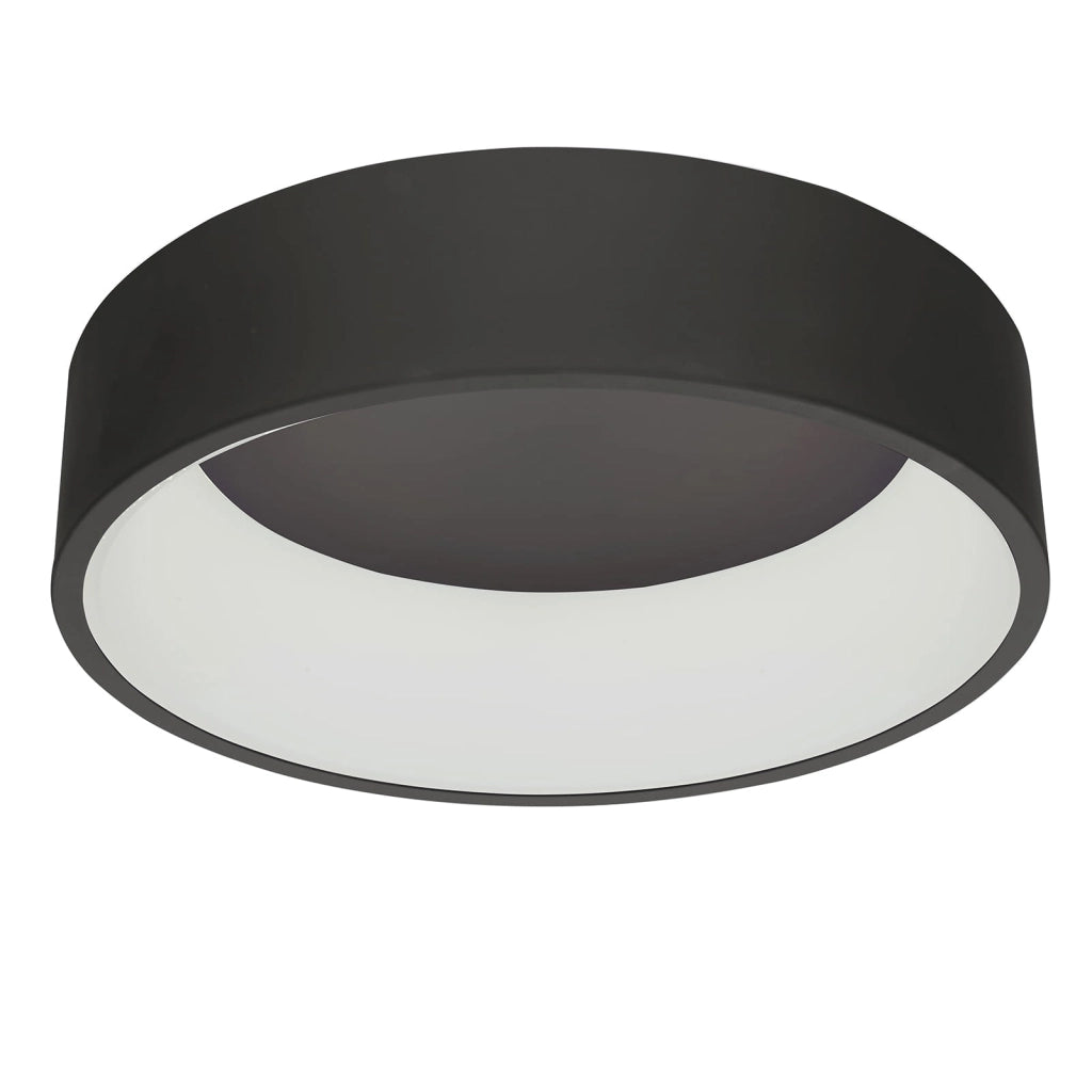 Plafoniera LED Italux Chiara nera 45,5cm 32W 3000K