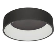 Plafoniera LED Italux Chiara nera 45,5cm 32W 3000K
