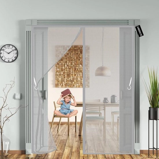 Veloce schermo magnetico - 1 pezzo - Grigio - 130 x 210 cm