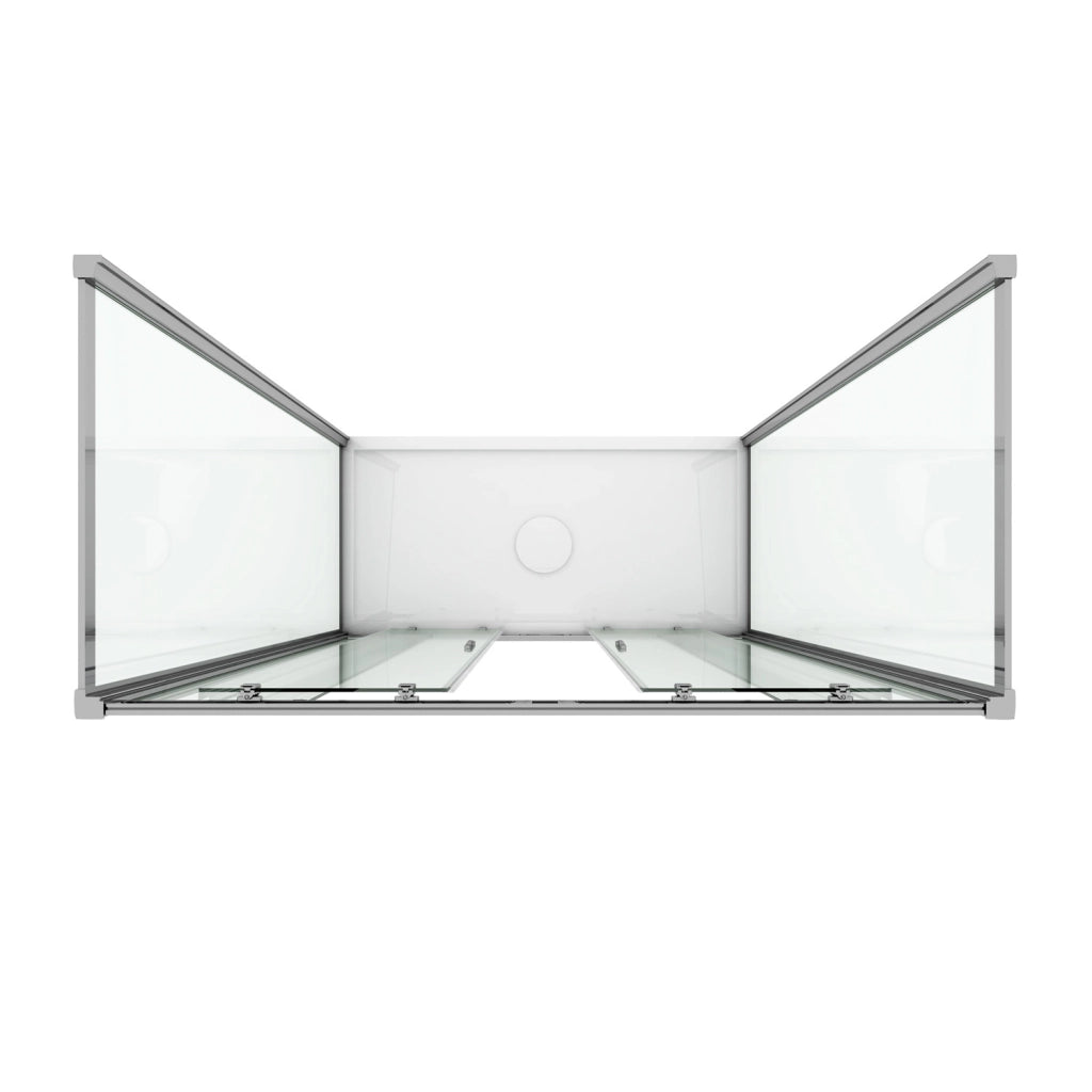 Box Doccia 3 lati 80x180x80 CM H185 stampato C mod. Replay Trio 2 Ante