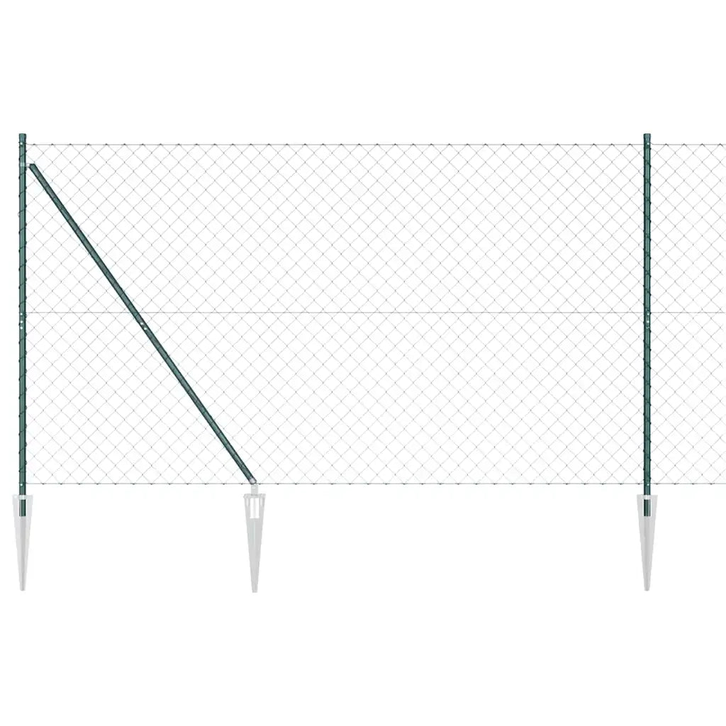 Palo della recinzione Verde 10 x 1,6 m (rete 60 x 60 mm)