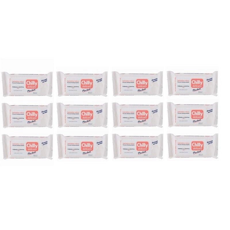 SET 12 CHILLY SALVIETTE INTIME 12 PZ DELICATE