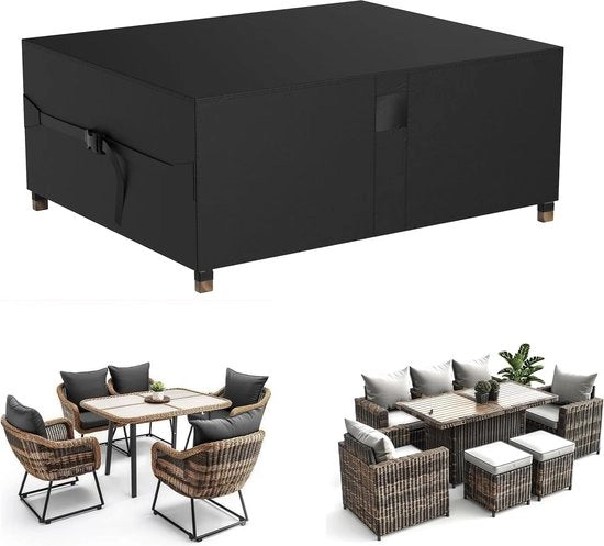 Ombrellone da giardino, 200 x 160 x 74 cm, ombrello acqua resistente in 420D Oxford poliestere robusto, copri ombrellone per arredamento esterno, resistente alle radiazioni UV per sedie da giardino e tavoli da giardino