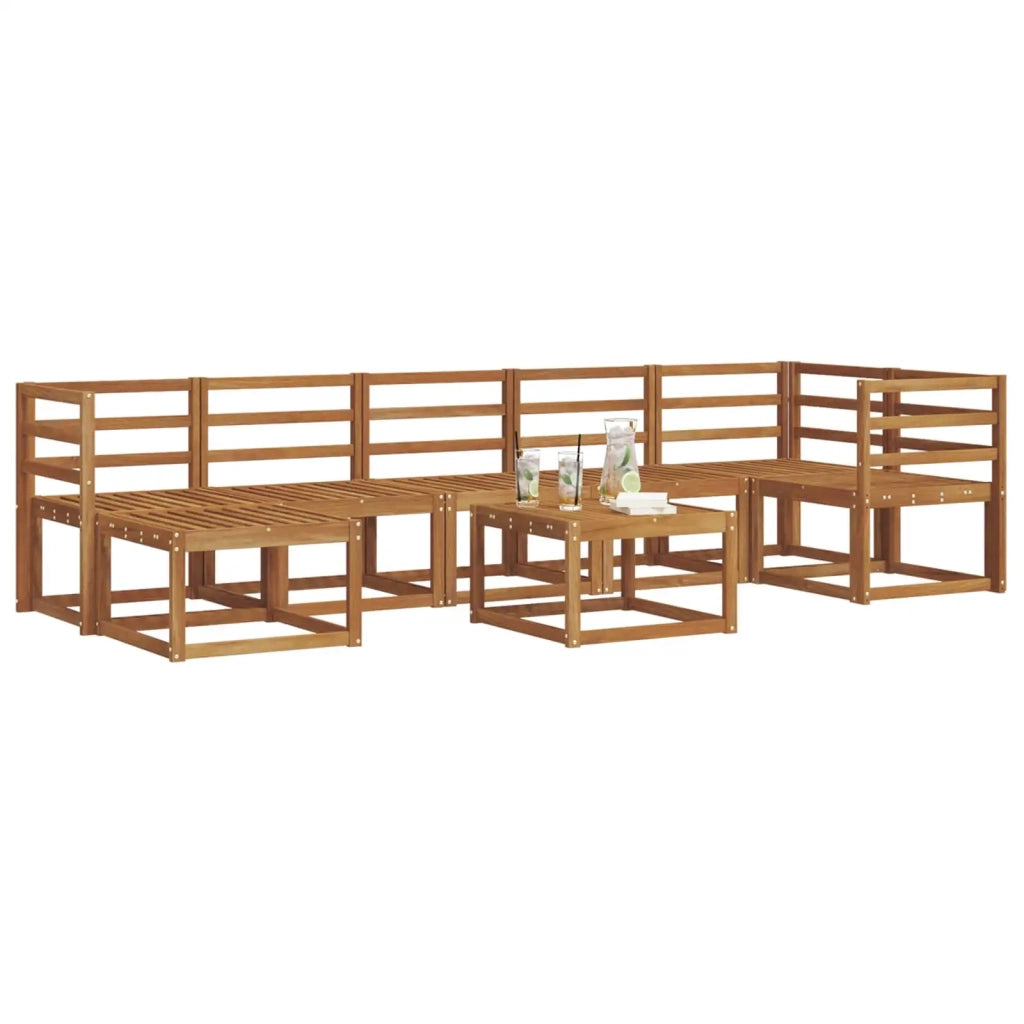 Set di divani da esterno 8 pcs Naturale
