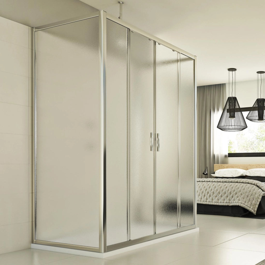 Box Doccia 3 lati 70x150x70 CM H198 stampato C mod. Young Trio 2 Ante