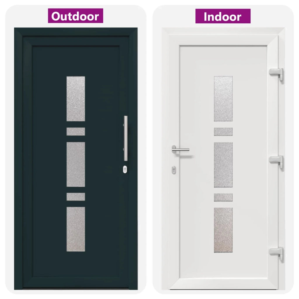 Porta Frontale Antracite 98 x 200 cm PVC 3445700