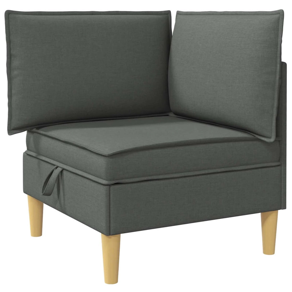 Pouf contenitore Grigio scuro 42027067