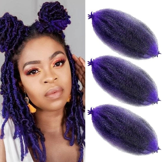 Trecce Marley Twist Perfette per lo Stile - Fascia per Trecce - Leggera - Sovracciglia - Aspetto Naturale - 16 Pollici (Pacco da 3)