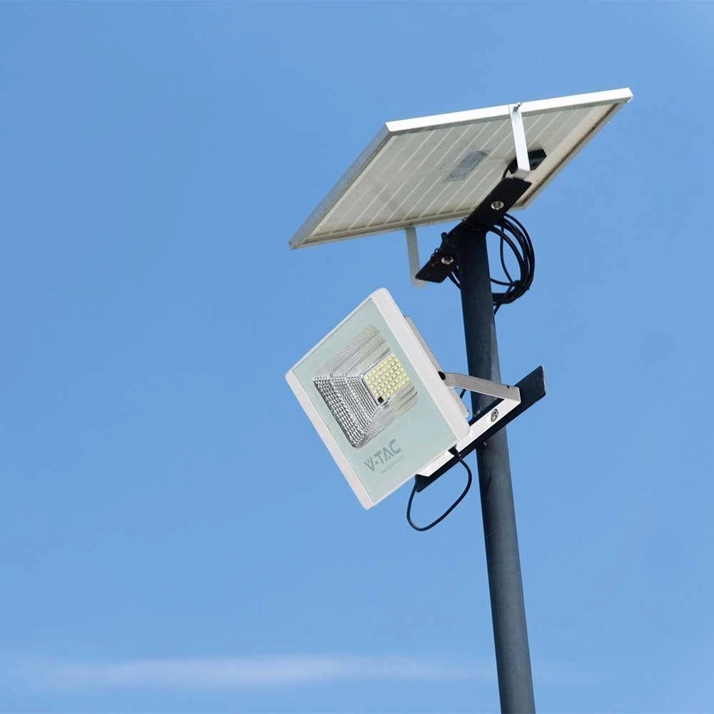 Faro solare LED 20W 4000K 1650lm IP65 con telecomando V-TAC