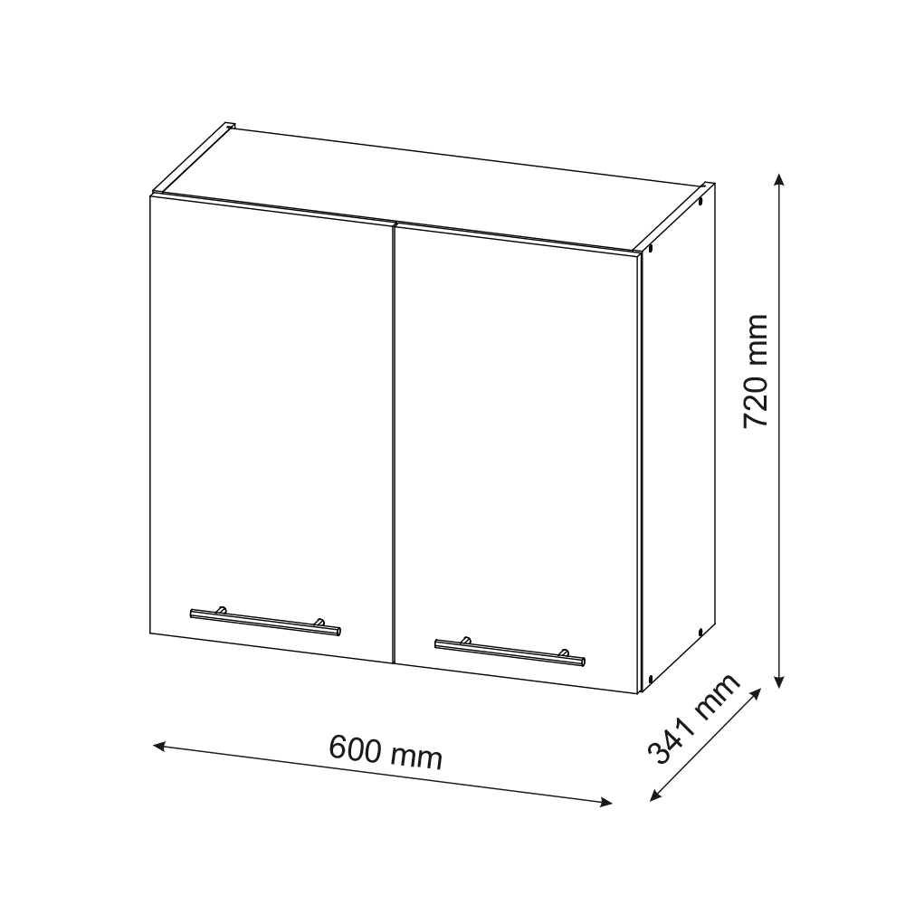 Vicco Pensile da cucina Quercia dorata 60 cm