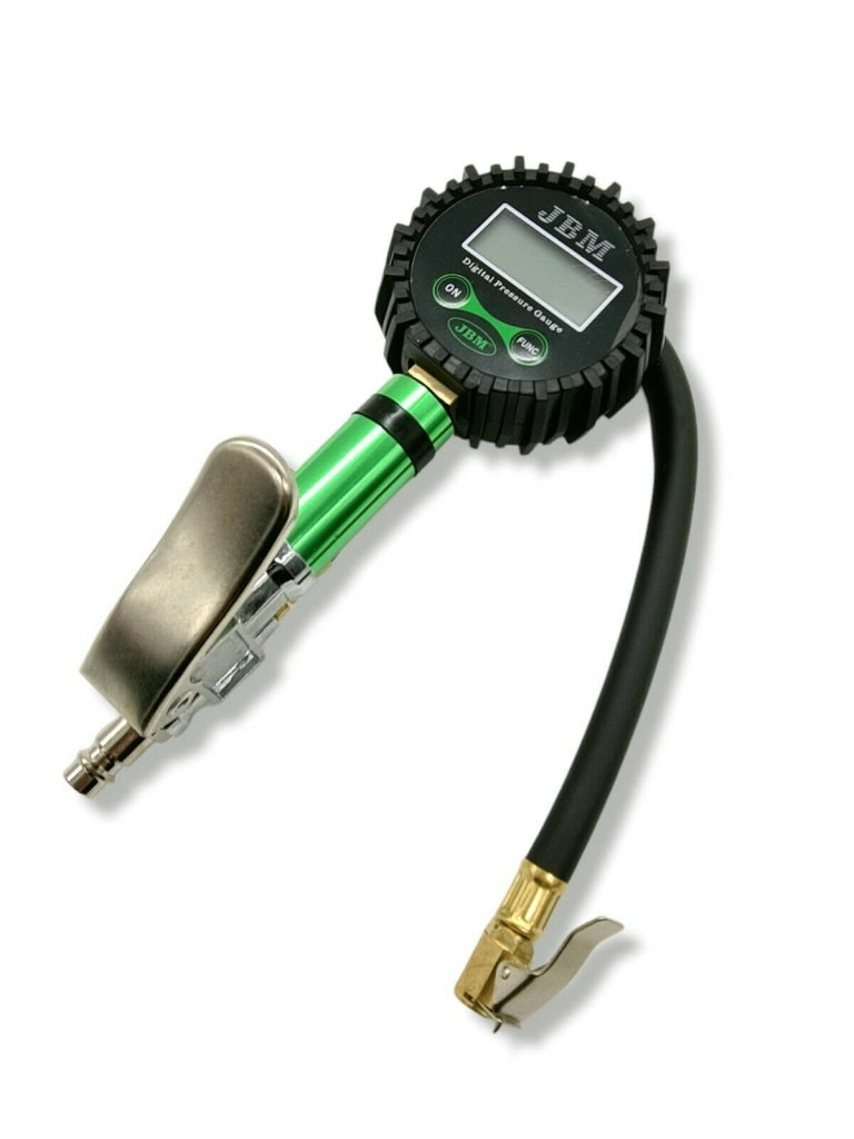MANOMETRO DIGITALE PRESSIONE GOMME PISTOLA GONFIAGGIO PNEUMATICI 200 PSI LCD
