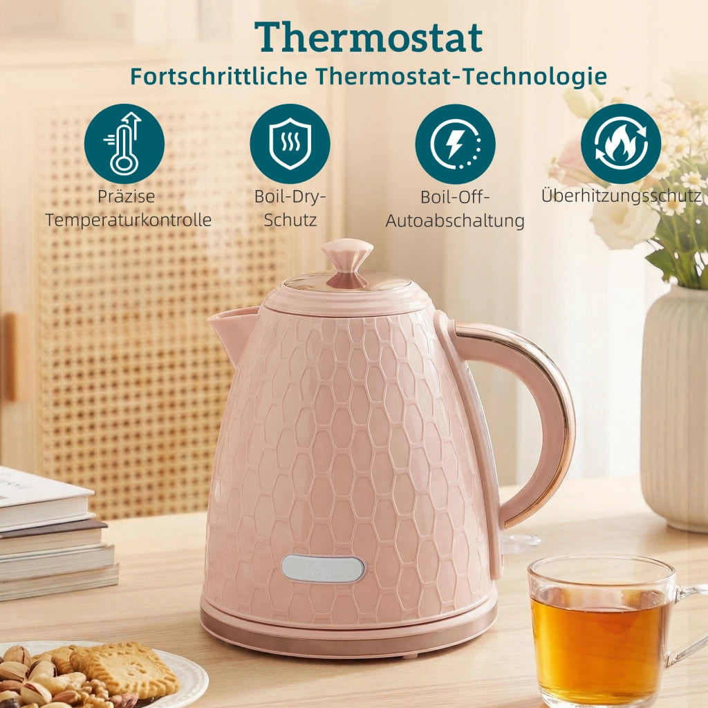 Bollitore e tostapane ¨C zephmum ¨C Rosa, 1.7L 2200W
