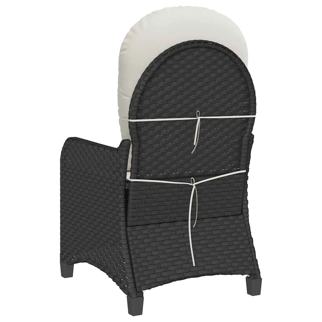 Poltrona reclinabile Nero 56 x 66 x 95 cm polyrattan 42003418