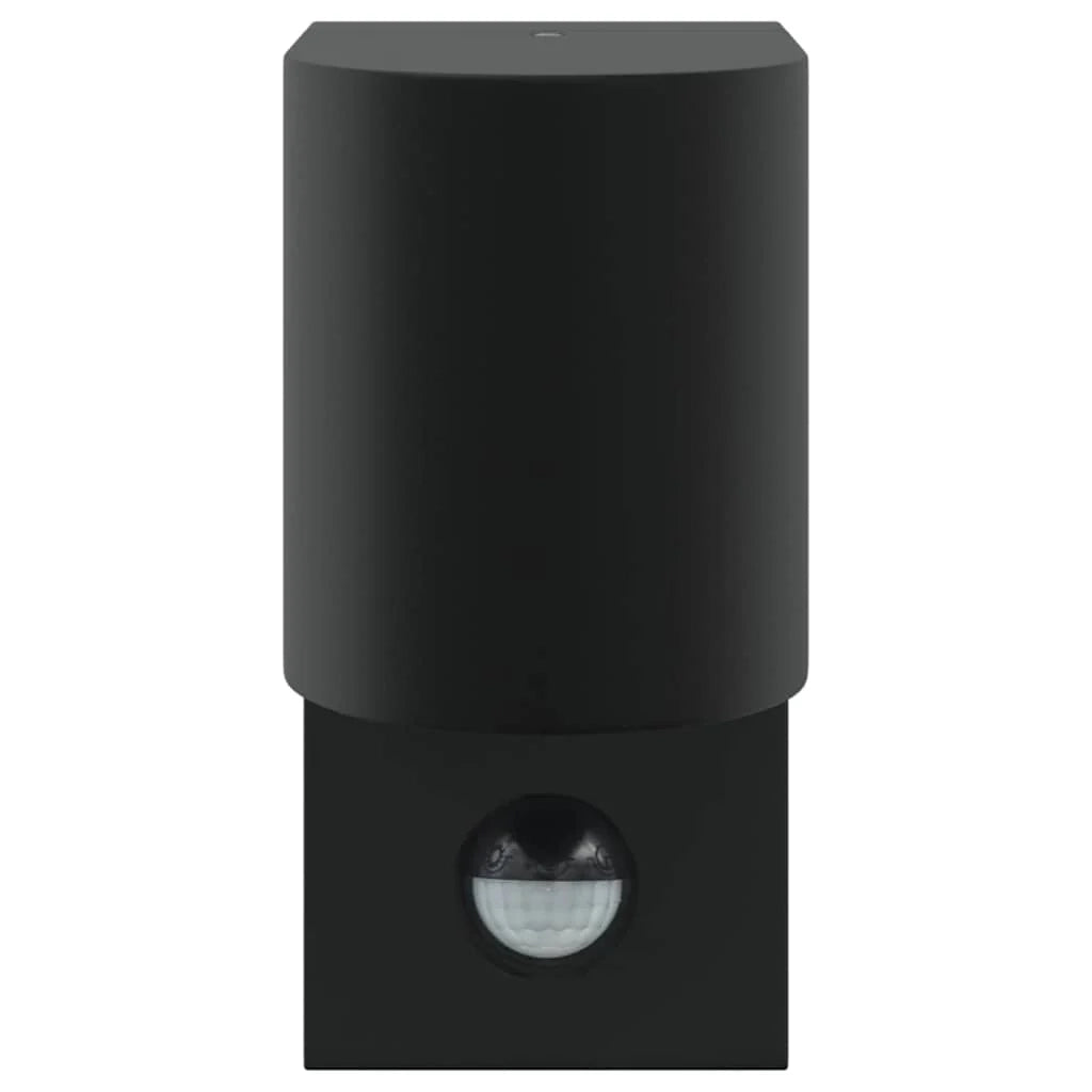 Set di 2 applique da esterno orientabili 12 x 7 x 15 cm in acciaio inox nero 02_0056530