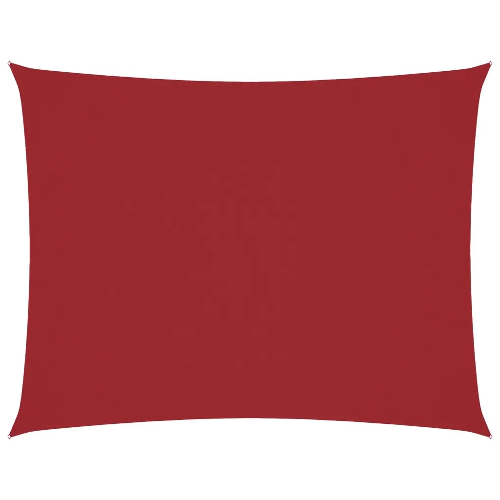 Parasole a Vela Oxford Rettangolare 6x8 m Rosso 135663
