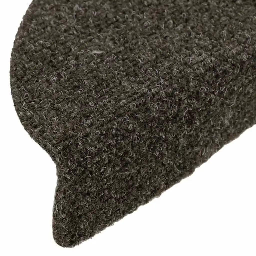 Tappetini per scale autoadesivi 30 pz 56x17x3 cm antracite semicircolari 3365687