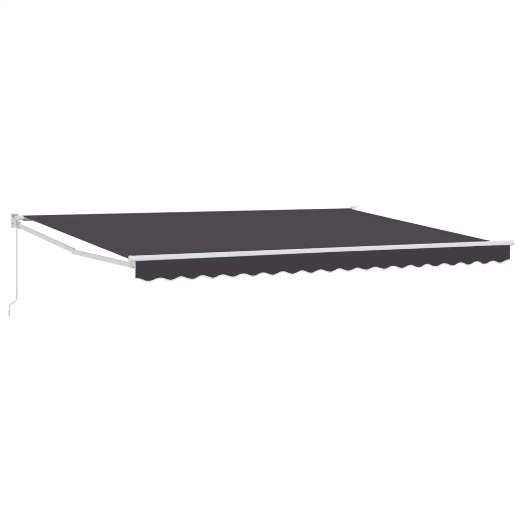 Tenda retrattile manuale Antracite 4 x 2 m 3418926