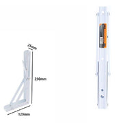 Trade Shop - Reggimensola Supporto Staffa In Metallo Pieghevole Regolabile 25x12x2.5 Cm 07917 -