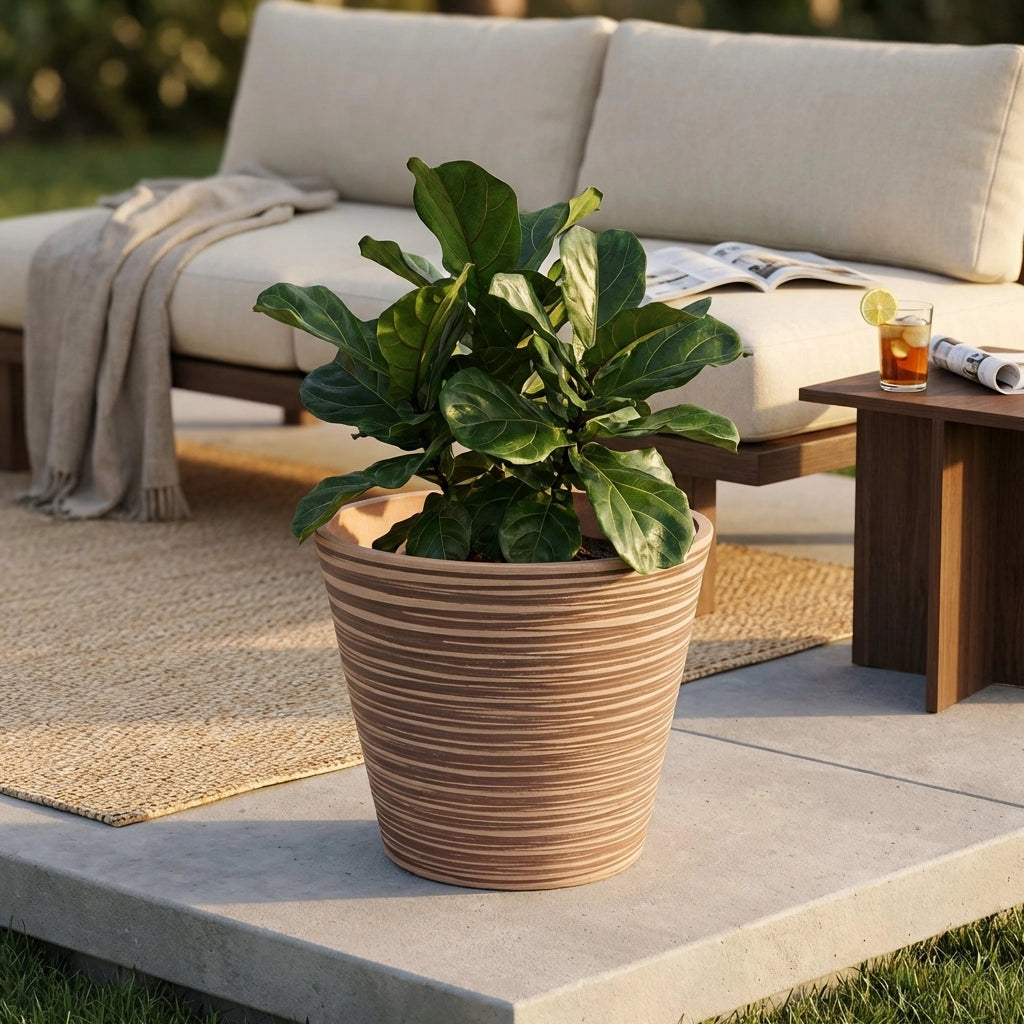 Vaso grande in Fibra sintetica cm 41x41x34 - MARTY