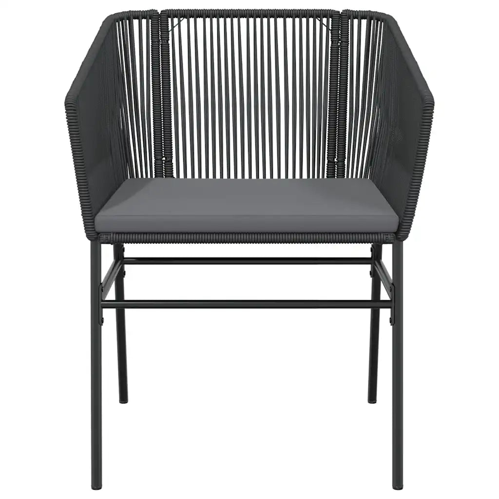 Set da Pranzo da Giardino con Cuscini 5 pz Polyrattan Vetro 3334613